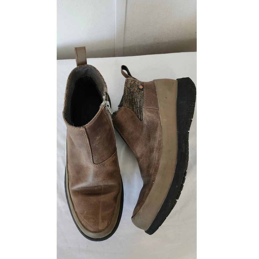 Bogs Womens Freedom Ankle Waterproof Leather Boots Brown Size 10 72443-260